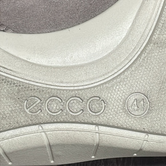 Ecco Bluma Summer Metallic Leather Mesh Lace Up Comfort Shoe Sneaker 10/10.5(41) - Picture 15 of 16